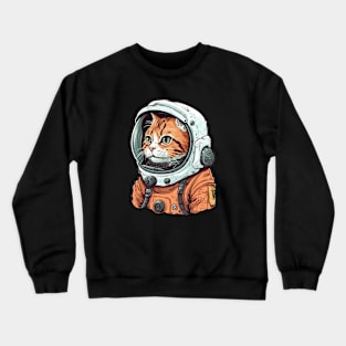 Astronaut cat Crewneck Sweatshirt